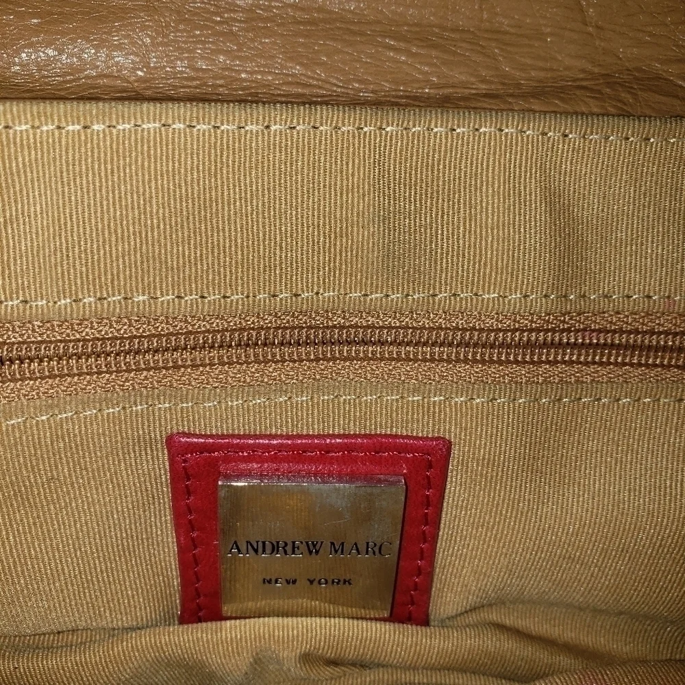 🧡ANDREW Marc Leather Color Block Purse - Picture 2 of 6